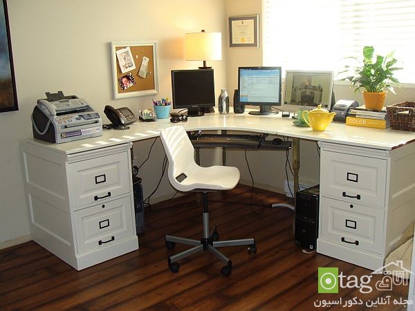 مدل میز و صندلی کامپیوتر با طراحی ارگونومیک و شیک