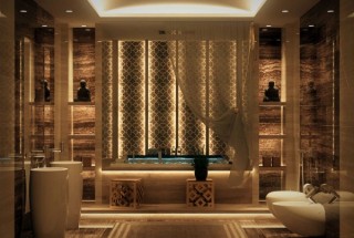 انواع مدل حمام مدرن و فوق لوکس - مدل های وان حمام های بزرگ و شیک