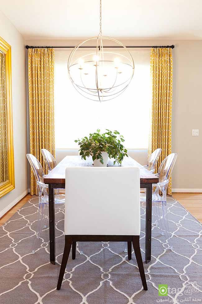 راهنمای انتخاب فرش و قالی زیبا مناسب زیر میز ناهارخوری