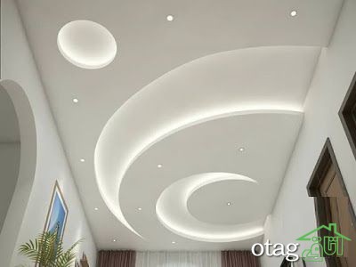 38 مدل گچ کاری سقف اتاق پذیرایی بسیار زیبا و بی نظیر