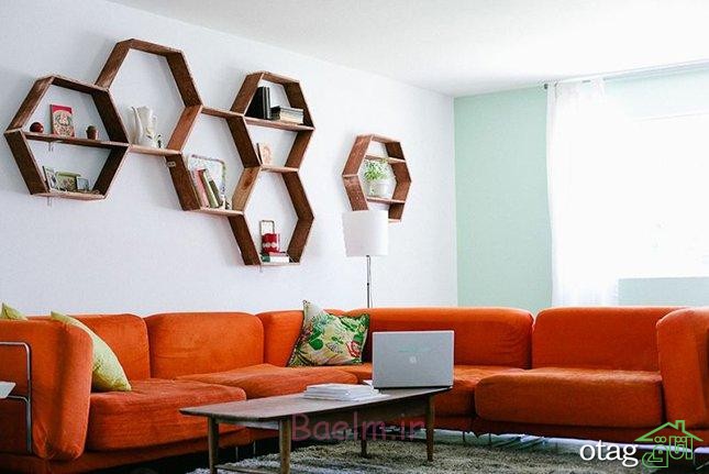 25 مدل قفسه دیواری مدرن و شیک برای کتاب و دکوراسیون منزل