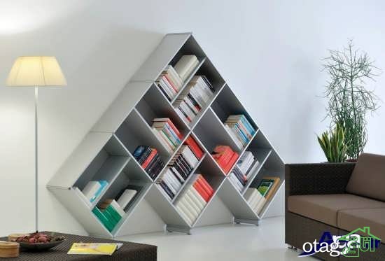 25 مدل قفسه دیواری مدرن و شیک برای کتاب و دکوراسیون منزل