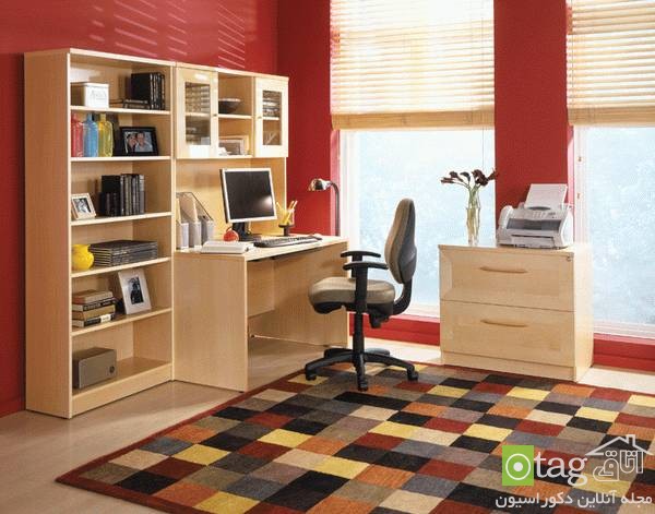 انواع طراحی و عکس مدل کتابخانه خانگی چوبی و دکوری