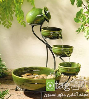 25 مدل آبنمای خانگی و حوضچه برای تزیین دکوراسیون
