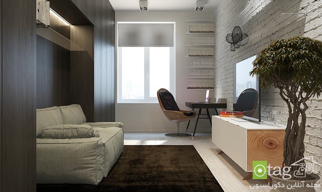  مدل کمد دیواری و شلف در اتاق نشیمن، آشپزخانه و اتاق خواب