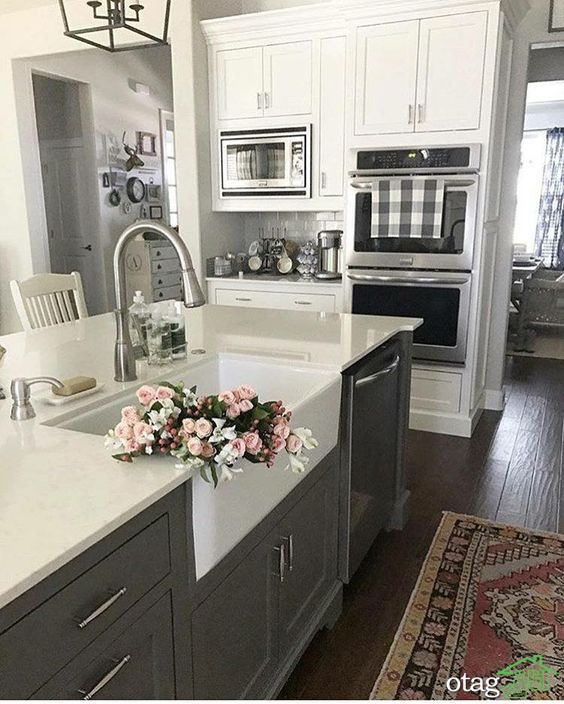 36 مدل کابینت سفید و چوبی آشپزخانه مدرن [در سال جدید]
