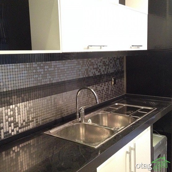 29 مدل جدید چیدمان کاشی آشپزخانه [ مدرن و شیک ] با رنگ های خاص