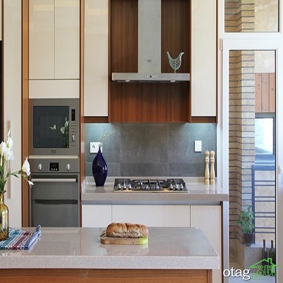 29 مدل جدید چیدمان کاشی آشپزخانه [ مدرن و شیک ] با رنگ های خاص