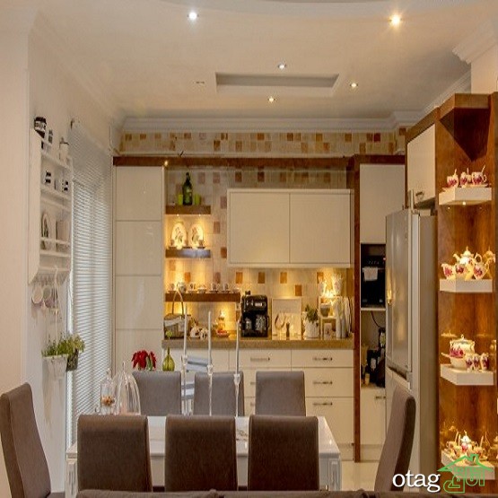 29 مدل جدید چیدمان کاشی آشپزخانه [ مدرن و شیک ] با رنگ های خاص
