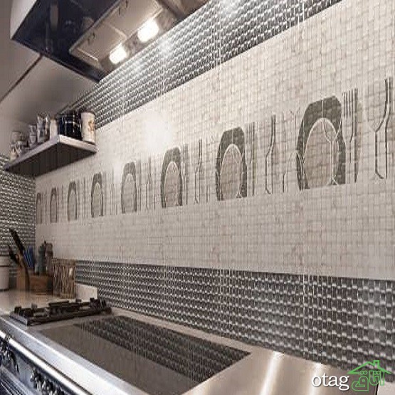 29 مدل جدید چیدمان کاشی آشپزخانه [ مدرن و شیک ] با رنگ های خاص