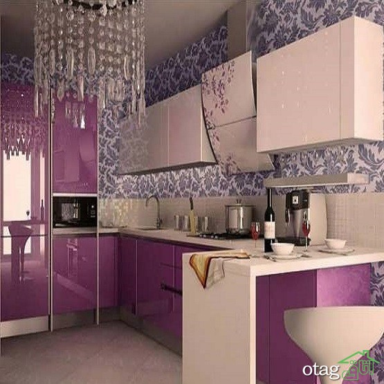 29 مدل جدید چیدمان کاشی آشپزخانه [ مدرن و شیک ] با رنگ های خاص