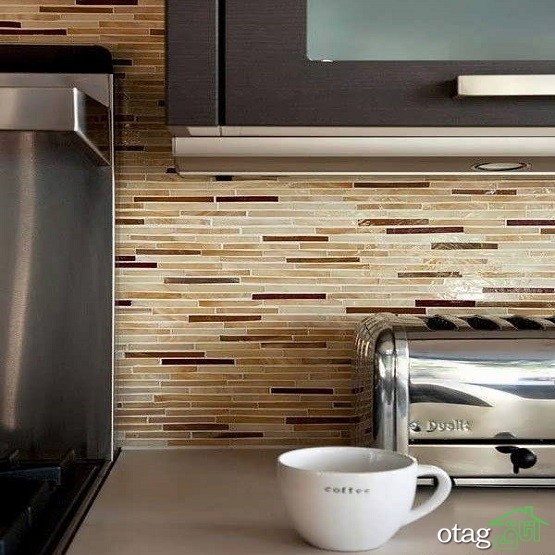 29 مدل جدید چیدمان کاشی آشپزخانه [ مدرن و شیک ] با رنگ های خاص