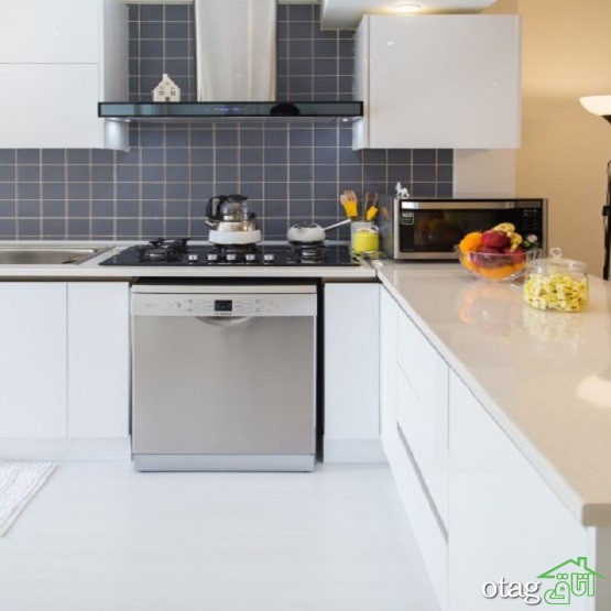 29 مدل جدید چیدمان کاشی آشپزخانه [ مدرن و شیک ] با رنگ های خاص