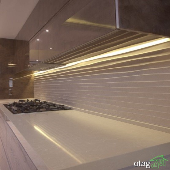 29 مدل جدید چیدمان کاشی آشپزخانه [ مدرن و شیک ] با رنگ های خاص