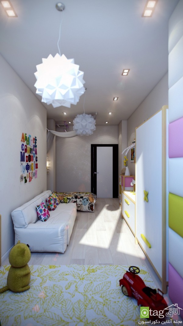 عکس اتاق کودک در طرح و رنگ های متنوع، شاد و بسیار شیک
