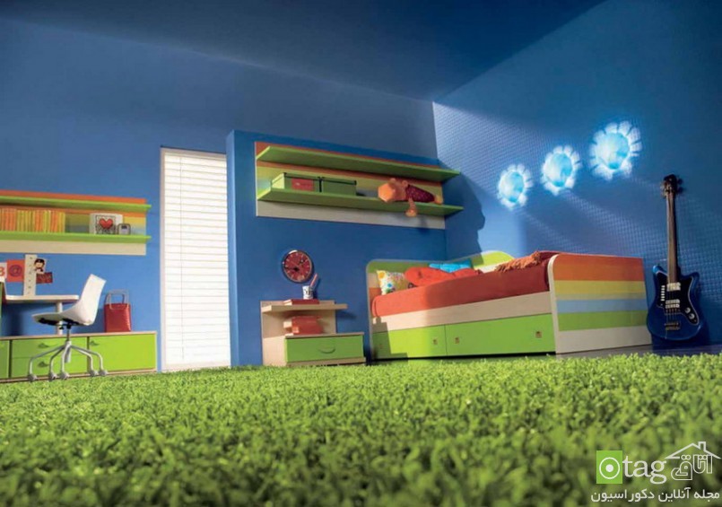 مدل های جدید قالیچه و فرش اتاق کودک در طرح های فانتزی