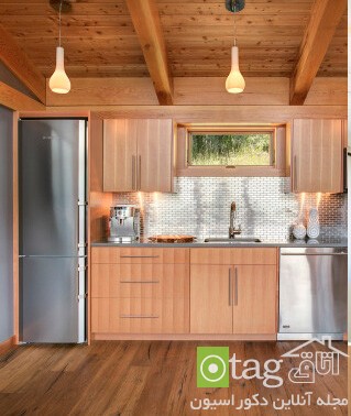 مدل های خلاقانه تزئین و طراحی دیوار پشت ظرفشویی در آشپزخانه