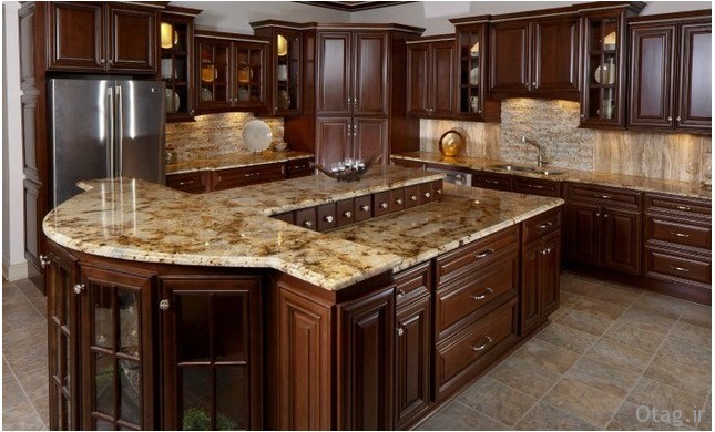 عکس کابینت آشپزخانه در مدل های جدید چوبی، گلاس و فلزی