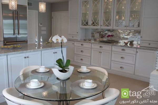 انواع جدید مدل کابینت شیشه ای و شفاف در دکوراسیون آشپزخانه انواع جدید مدل کابینت شیشه ای و شفاف در دکوراسیون آشپزخانه