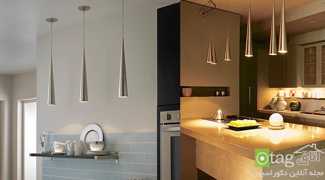 مدل های جدید و شیک چراغ اپن آشپزخانه در سبک مدرن و امروزی