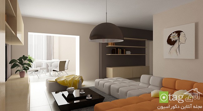 دکوراسیون اتاق پذیرایی با چیدمانی مناسب برای آپارتمان ها