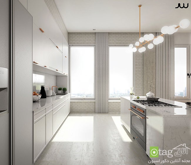 معماری داخلی آپارتمان لوکس در شهر نیویورک با دکوراسیونی ساده