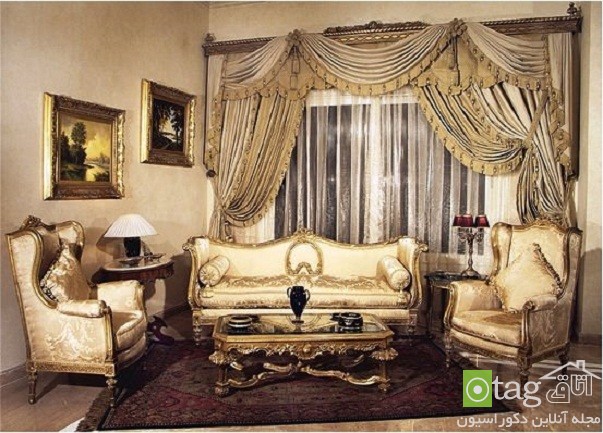 12 مدل مبل سلطنتی مخصوص اتاق پذیرایی + مدل های ایرانی و خارجی