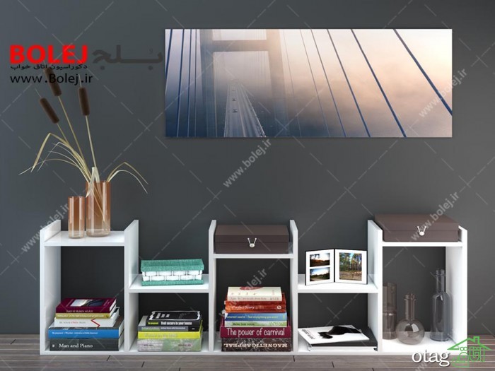 قیمت خرید 52 مدل کتابخانه خانگی [ قفسه کتاب] مدرن و جدید سال 97