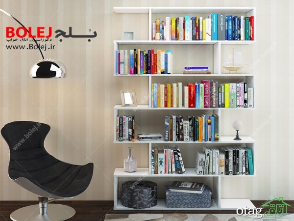 قیمت خرید 52 مدل کتابخانه خانگی [ قفسه کتاب] مدرن و جدید سال 97