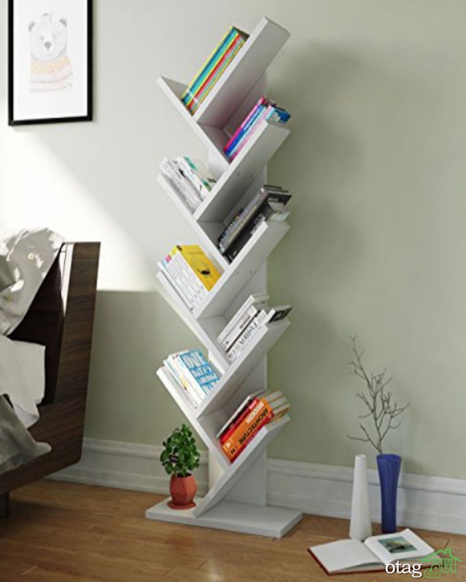 قیمت خرید 52 مدل کتابخانه خانگی [ قفسه کتاب] مدرن و جدید سال 97