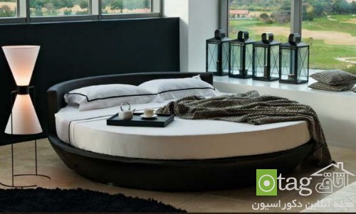 آشنایی با مدل هایی زیبا از تخت خواب های گرد و دایره شکل