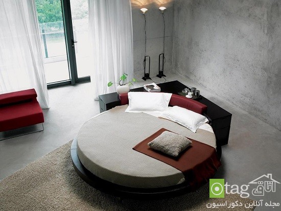 آشنایی با مدل هایی زیبا از تخت خواب های گرد و دایره شکل