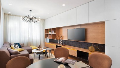 دکوراسیون کامل آپارتمان مدرن با طراحی داخلی بسیار شیک و زیبا