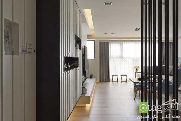 بررسی طراحی داخلی خانه مدرن با طراحی بسیار ساده و شیک