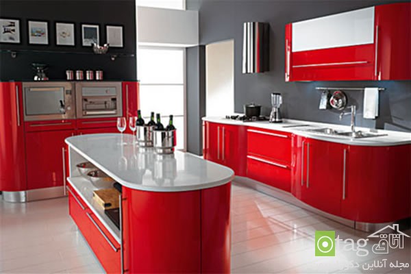 عکس و طراحی کابینت آشپزخانه مدرن در رنگ های مختلف