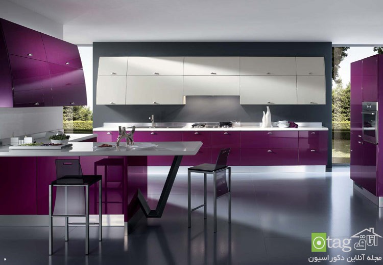 عکس و طراحی کابینت آشپزخانه مدرن در رنگ های مختلف