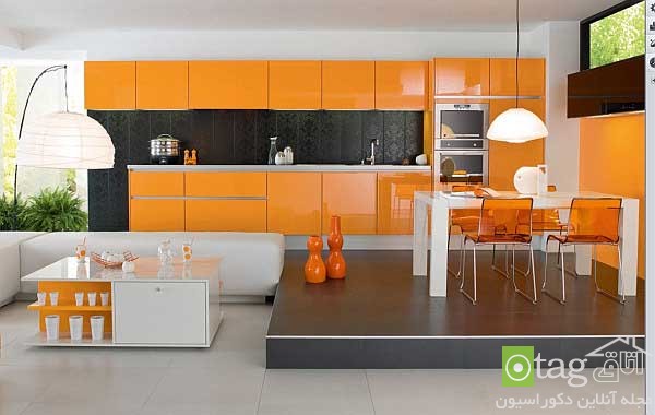 عکس و طراحی کابینت آشپزخانه مدرن در رنگ های مختلف