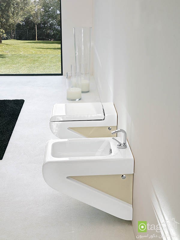 مدل توالت فرنگی شیک و زیبا مناسب فضاهای کوچک      