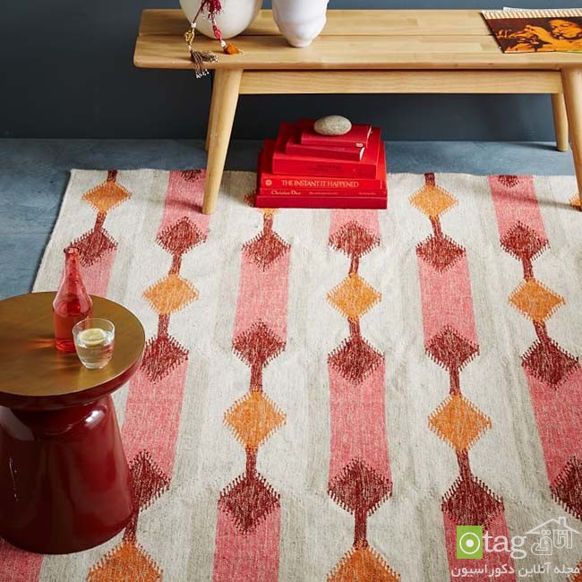 new rug design ideas 4 مدل های شیک قالیچه با طرح های فانتزی و مدرن مناسب اتاق نشیمن