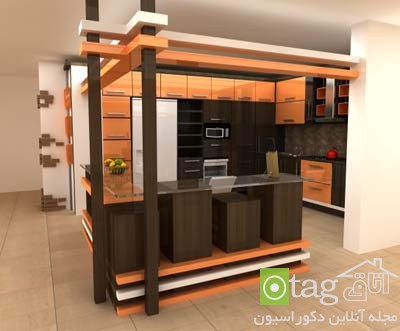مدل اپن آشپزخانه در طرح های شیک و کاربردی مناسب منازل امروزی