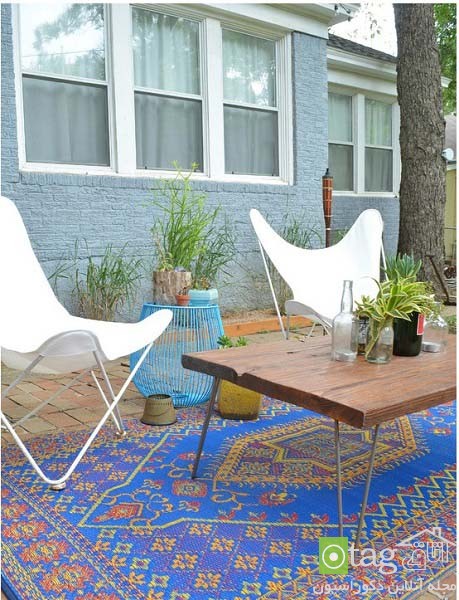 قالیچه مناسب محیط خارجی خانه در طرح و رنگ های جدید و متنوع