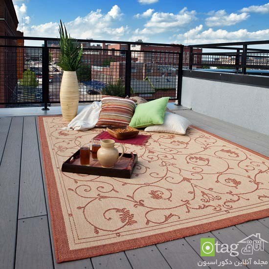 قالیچه مناسب محیط خارجی خانه در طرح و رنگ های جدید و متنوع