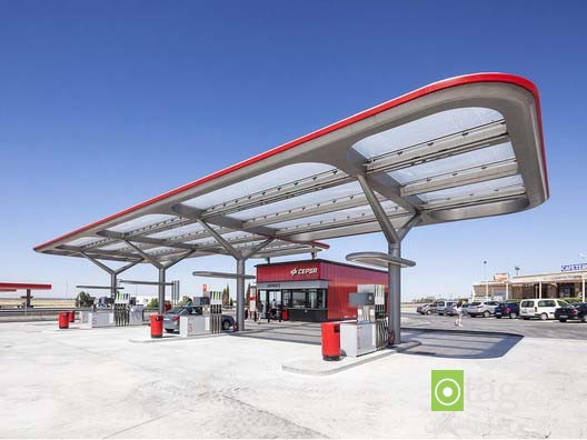 طراحی پمپ بنزین با نوآوری و تکنولوژی پیشرفته در اسپانیا