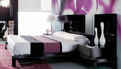 15 طرح زیبا از اتاق خواب بنفش رنگ و [ رمانتیک دو نفره ]