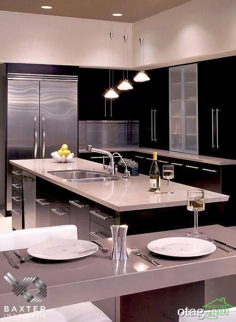 32 مدل صفحه کابینت کوارتز بسیار شیک و زیبا 32 مدل صفحه کابینت کوارتز بسیار شیک و زیبا