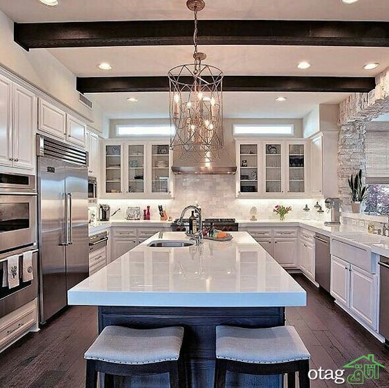 32 مدل صفحه کابینت کوارتز بسیار شیک و زیبا 32 مدل صفحه کابینت کوارتز بسیار شیک و زیبا
