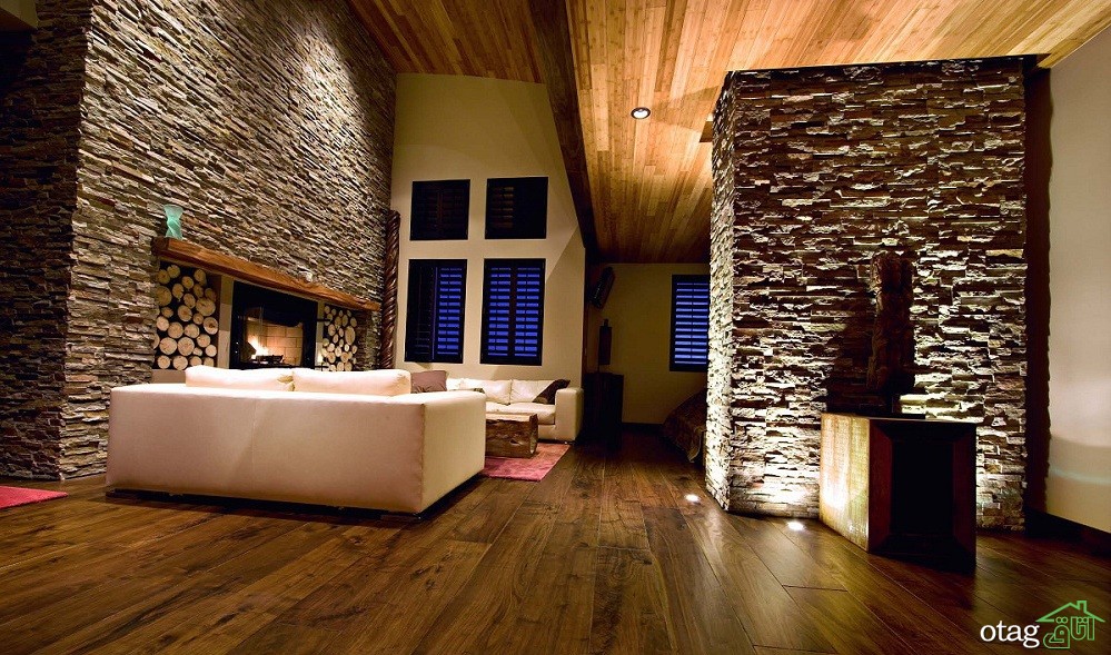 32 مدل جدید و شیک سنگ آنتیک در دکوراسیون داخلی منزل [در سال جدید]