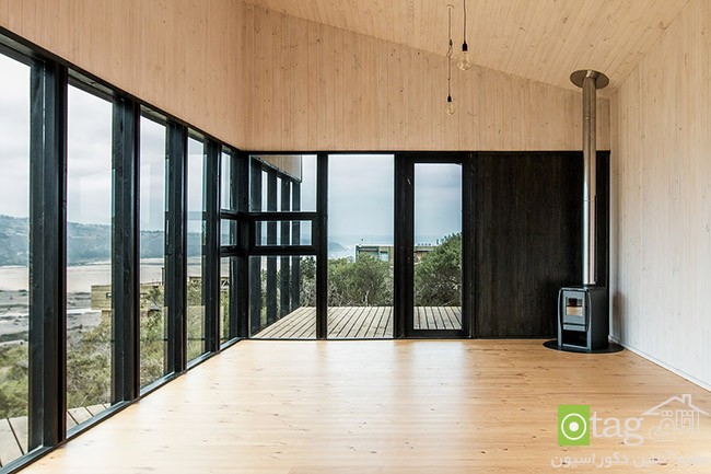 طراحی ساده خانه ویلایی در جزیره ای متروک با منظره ای بی نظیر