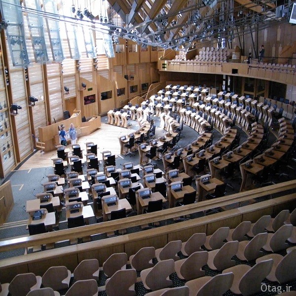 بررسی طراحی نمای خارجی و داخلی ساختمان پارلمان اسکاتلند