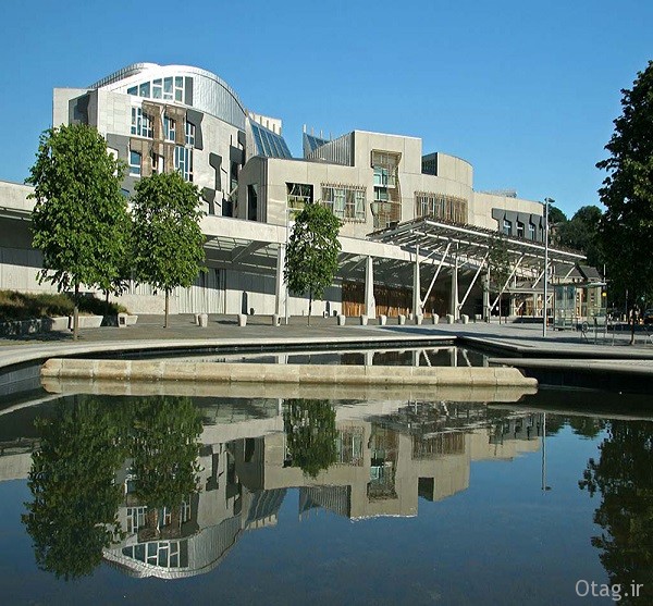 بررسی طراحی نمای خارجی و داخلی ساختمان پارلمان اسکاتلند